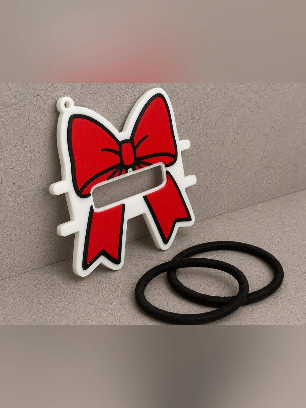 Bow Hair tie holder